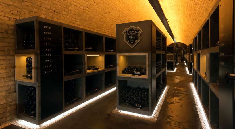 vinothèque bollinger rétroéclairé